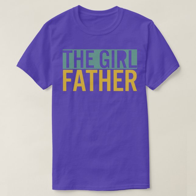 Camiseta El padre Chica Funny Papá de los Chicas Papi Hija4 (Diseño del anverso)