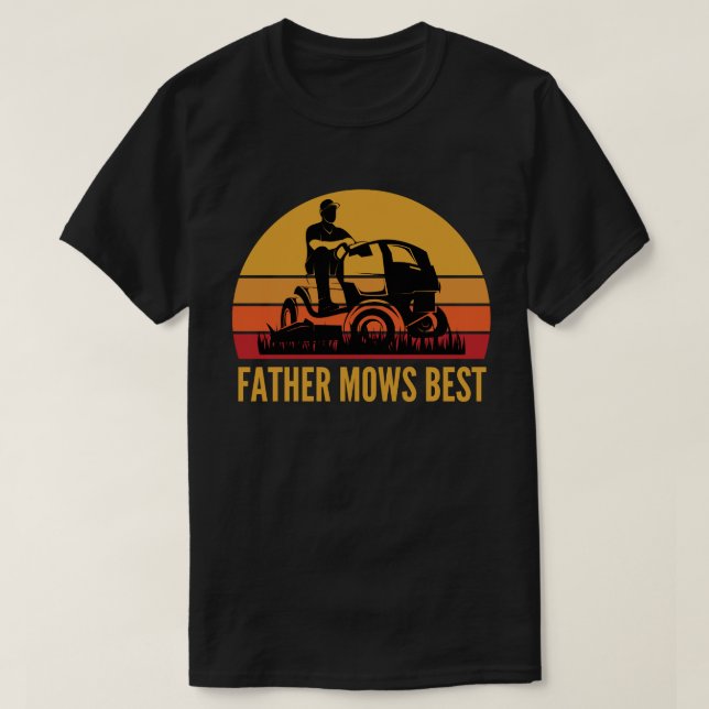 Camiseta El padre consigue la mejor siembra de césped diver (Diseño del anverso)