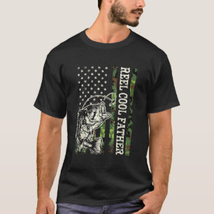 Camiseta El padre de Guay de los hombres camuflado Bandera