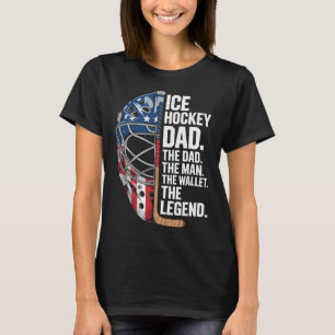 Camiseta El padre de hockey sobre hielo El hombre La carter