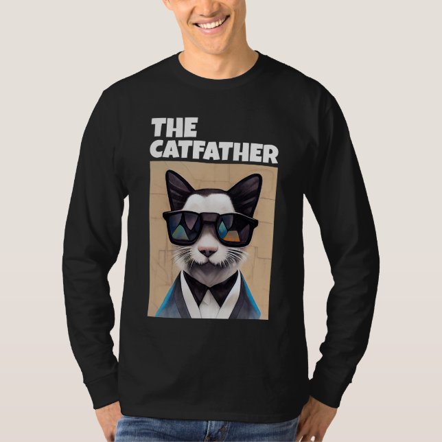CAMISETA EL PADRE DE LA GATO DAD T-SHIRT T-SHIRT (Anverso)