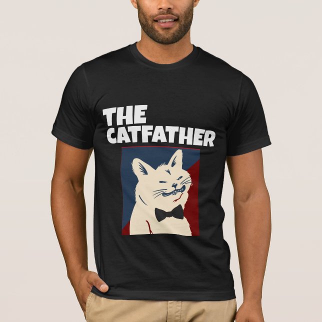 CAMISETA EL PADRE DE LA GATO DAD T-SHIRT T-SHIRT (Anverso)