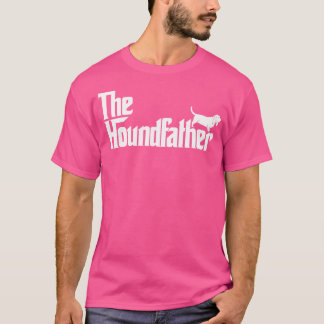 Camiseta El padre de la perra de Basset es gracioso
