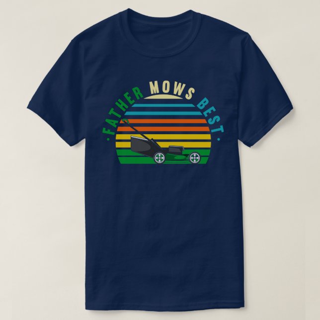 Camiseta El padre de la siembra de hierba se masturba mejor (Diseño del anverso)