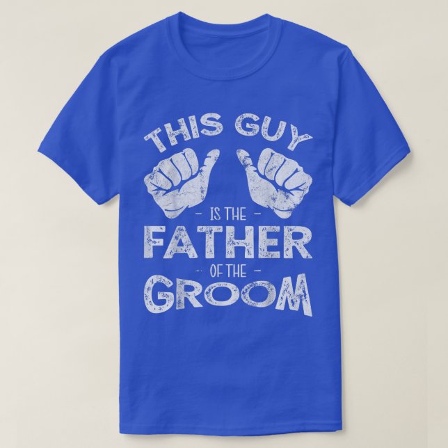 Camiseta El padre de los hombres de la Boda del padre de la (Diseño del anverso)