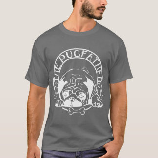 Camiseta El padre de los niños del perro Mens Pug Daddy Mas