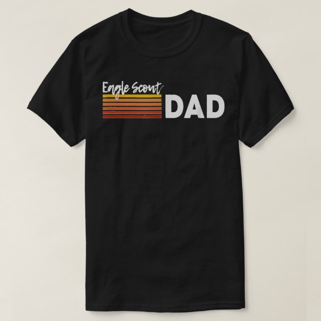 Camiseta El padre de Scout de los hombres, Eagle, se enorgu (Diseño del anverso)