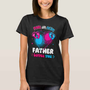 Camiseta El Padre Del Corazón Rosa O Azul Ama A La Ducha Gé