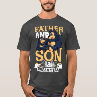 Camiseta El padre del equipo de ensueño y su hijo 1