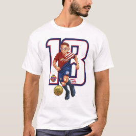 Camiseta El padre del fútbol masculino del cambiador de jue
