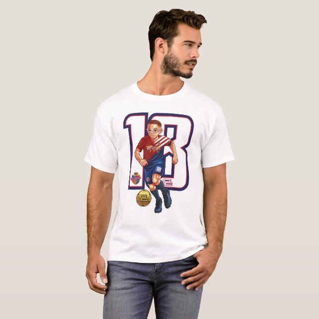 Camiseta El padre del fútbol masculino del cambiador de jue (Anverso completo)