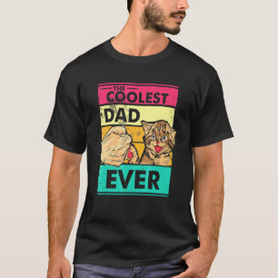 Camiseta El padre del gato dueño del gato más frío de la hi