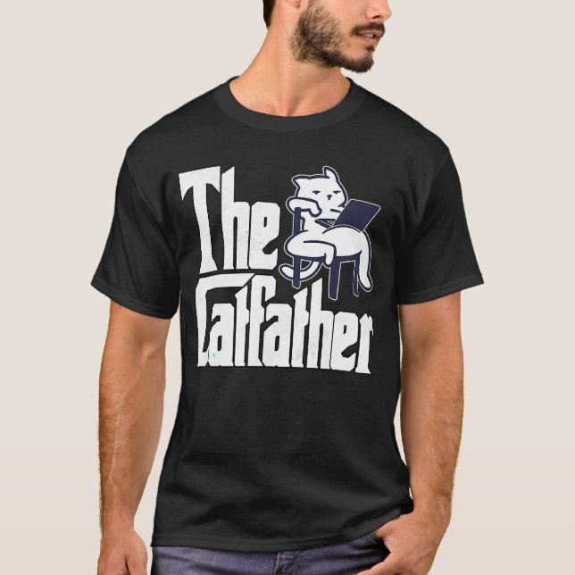 Camiseta El Padre Del Gato El Padre Del Padre Del Catarro E (Anverso)