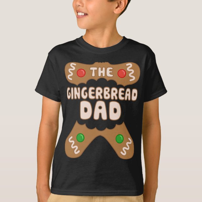 Camiseta El padre del pan de jengibre, la Navidad del grupo (Anverso)