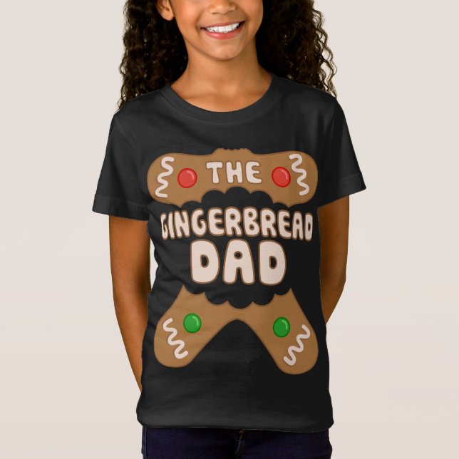 Camiseta El padre del pan de jengibre, la Navidad del grupo (Anverso)