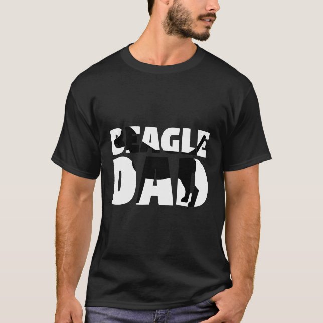 Camiseta El padre del perro Beagle Dad Beagle (Anverso)