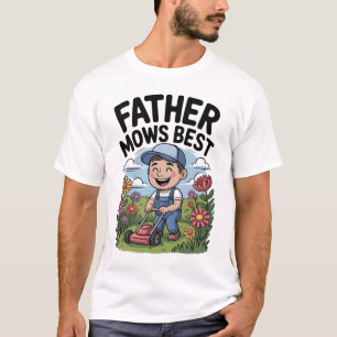 Camiseta El padre es mejor - Funny Personalizado Lawn Dad