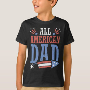 Camiseta El Padre Estadounidense 4 De Julio Independencia D