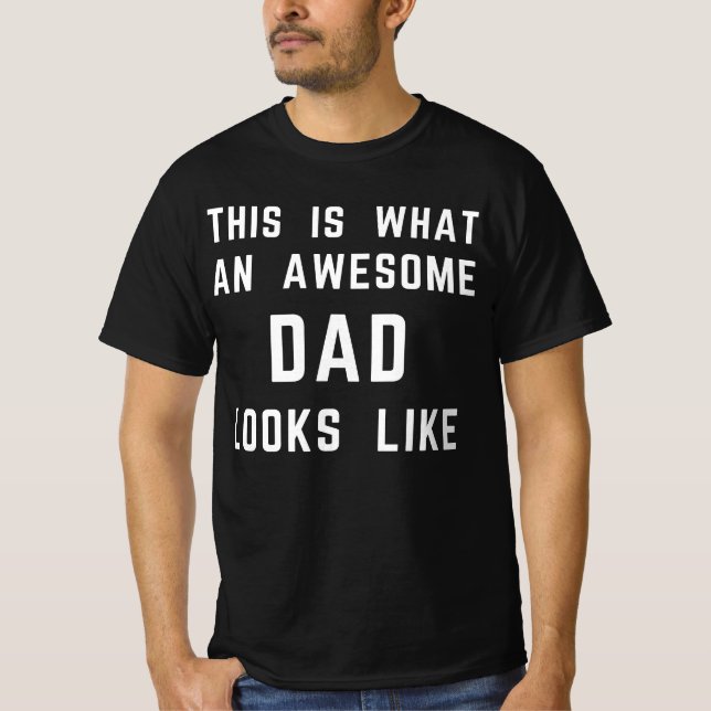 Camiseta el padre genial parece (Anverso)