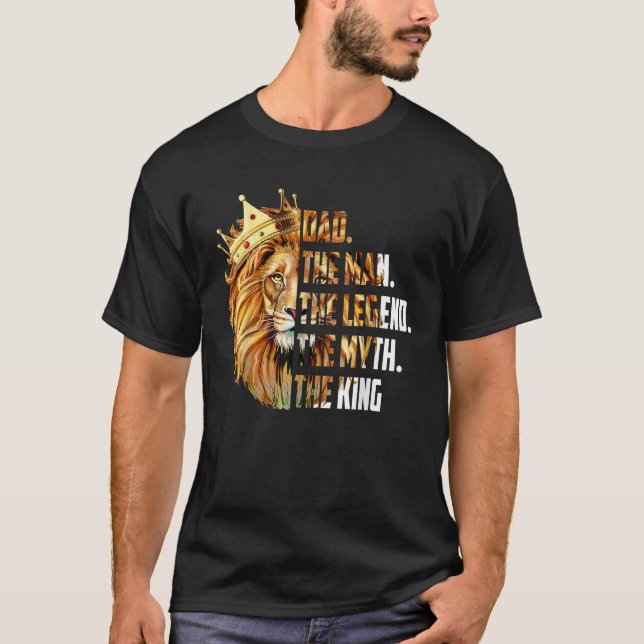Camiseta El Padre León El Hombre El Mito La Leyenda El Abue (Anverso)