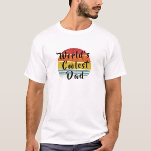 Camiseta El padre más frío del mundo retro, diseño de atard