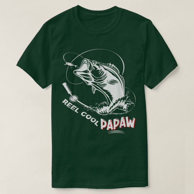 Camiseta El padre Papaw, el pescador del Guay Reel (Diseño del anverso)