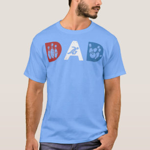Camiseta El padre retro de Bowling Dad perfecto para la ven