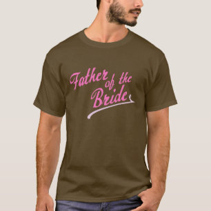 Camiseta El padre rosado de la novia