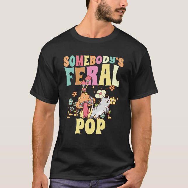 Camiseta El padre salvaje de la familia Feral Pop Groovy Ca (Anverso)