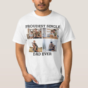 Camiseta El padre soltero más orgulloso de todos los Collag