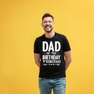 Camiseta El padre vintage de la princesa de cumpleaños | Cu