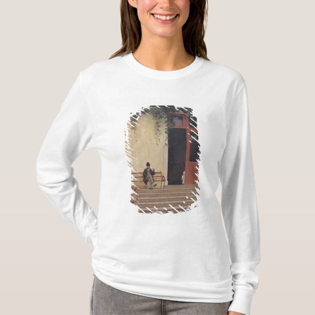 Camiseta El padre y el hijo del artista en el umbral (Anverso)