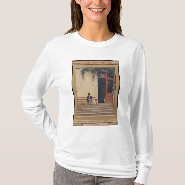 Camiseta El padre y el hijo del artista en el umbral (Anverso)