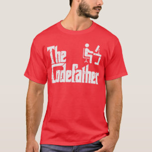 Camiseta El Padrino de Código Divertido Programador de TI P
