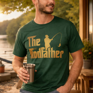 Camiseta El padrino de la caña Diseño divertido de parodia 