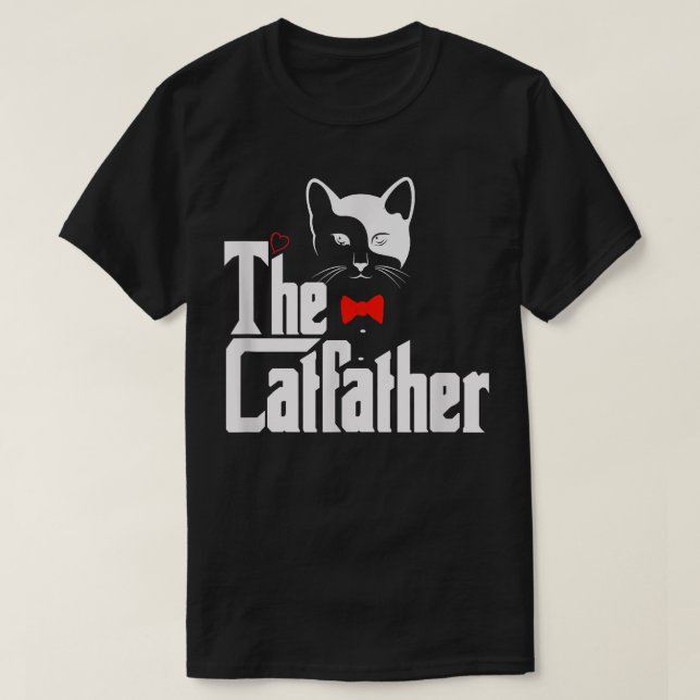 Camiseta El padrino de los gatos para hombres, regalo diver (Diseño del anverso)