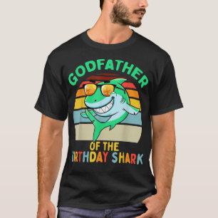 Camiseta El padrino del cumpleaños del tiburón coincide con