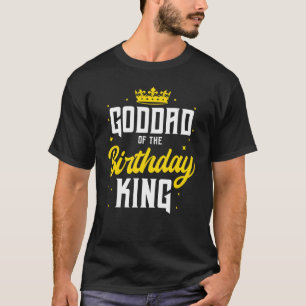 Camiseta El Padrino Del Cumpleaños Rey Fiesta Crown Bday Ce