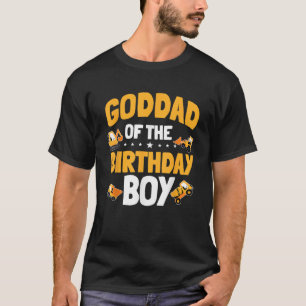 Camiseta El padrino del niño de cumpleaños obrero de la con