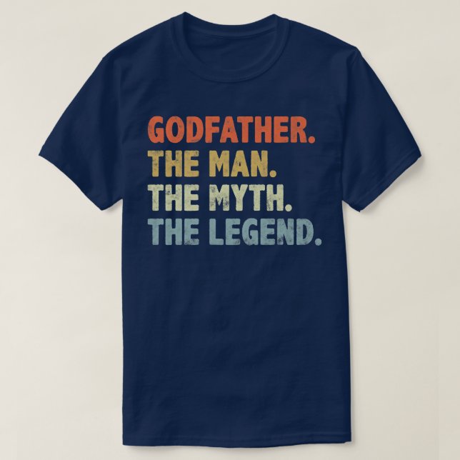 Camiseta El padrino El Día del Padre de la Leyenda del Homb (Diseño del anverso)