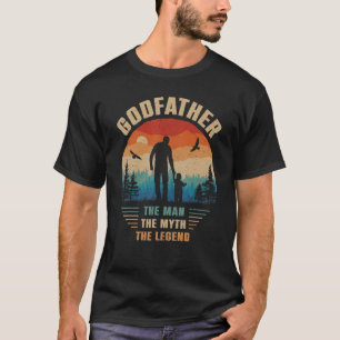 Camiseta El Padrino El Hombre El Mito La Leyenda Los Hombre