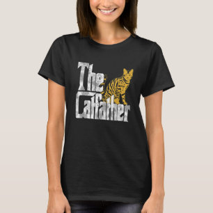Camiseta El Padrino Gato Bengal Padre Mafia Bigotes Malo