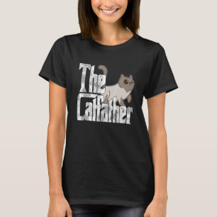 Camiseta El Padrino Gato Gato Lindo Mafioso Bigotes Macho
