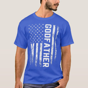 Camiseta El padrino regala el regalo de la bandera de Estad