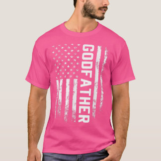 Camiseta El padrino regala el regalo de la bandera de Estad