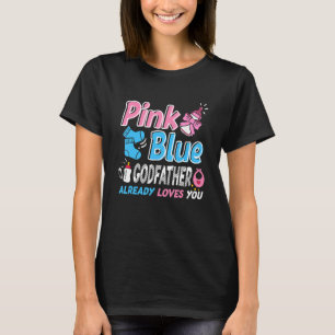 Camiseta El Padrino Rosa O Azul Ama A Tu Bebé