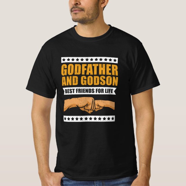 Camiseta El Padrino Y Los Mejores Amigos De La Vida| Regalo (Anverso)