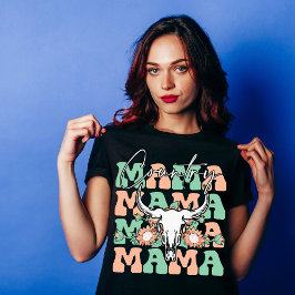 Camiseta El país de Mama Cow Skull Día de la Madre