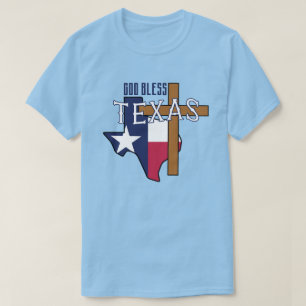 Camiseta El país patriota "Dios bendiga a Texas"