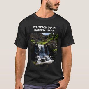 Camiseta El paisaje de fondo del parque nacional de Waterfo